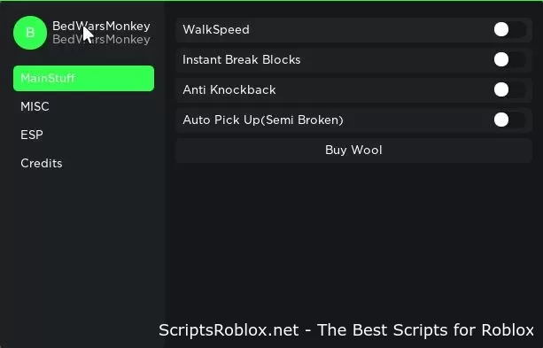 BedWars script – AntiKnockback, Instant Break Blocks