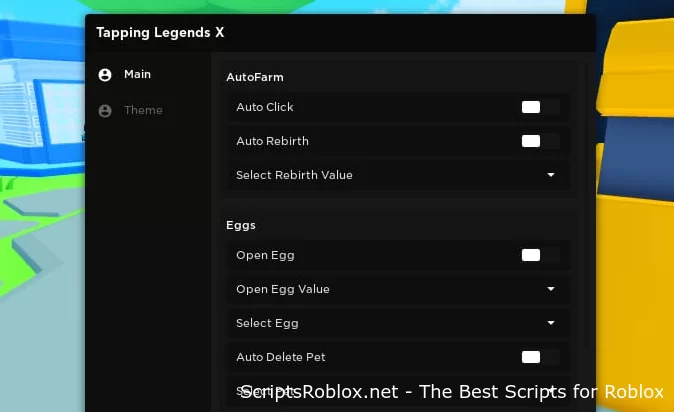 Tapping Legends X script - Auto Farm GUI Menu