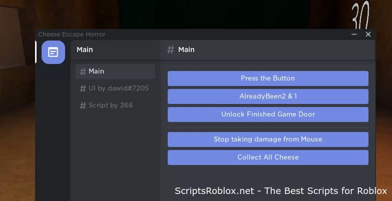 Cheese Escape script - Unlock Finished Game Door