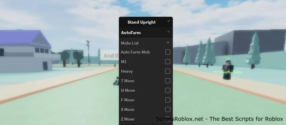 Stand Upright: Rebooted script - Auto Farm GUI Menu