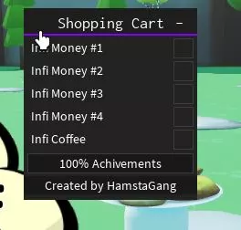 Shopping cart simulator script – INF Money