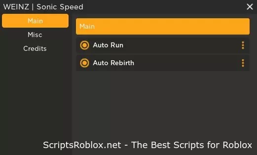 Sonic Speed Simulator script – AutoStep, AutoRebirth