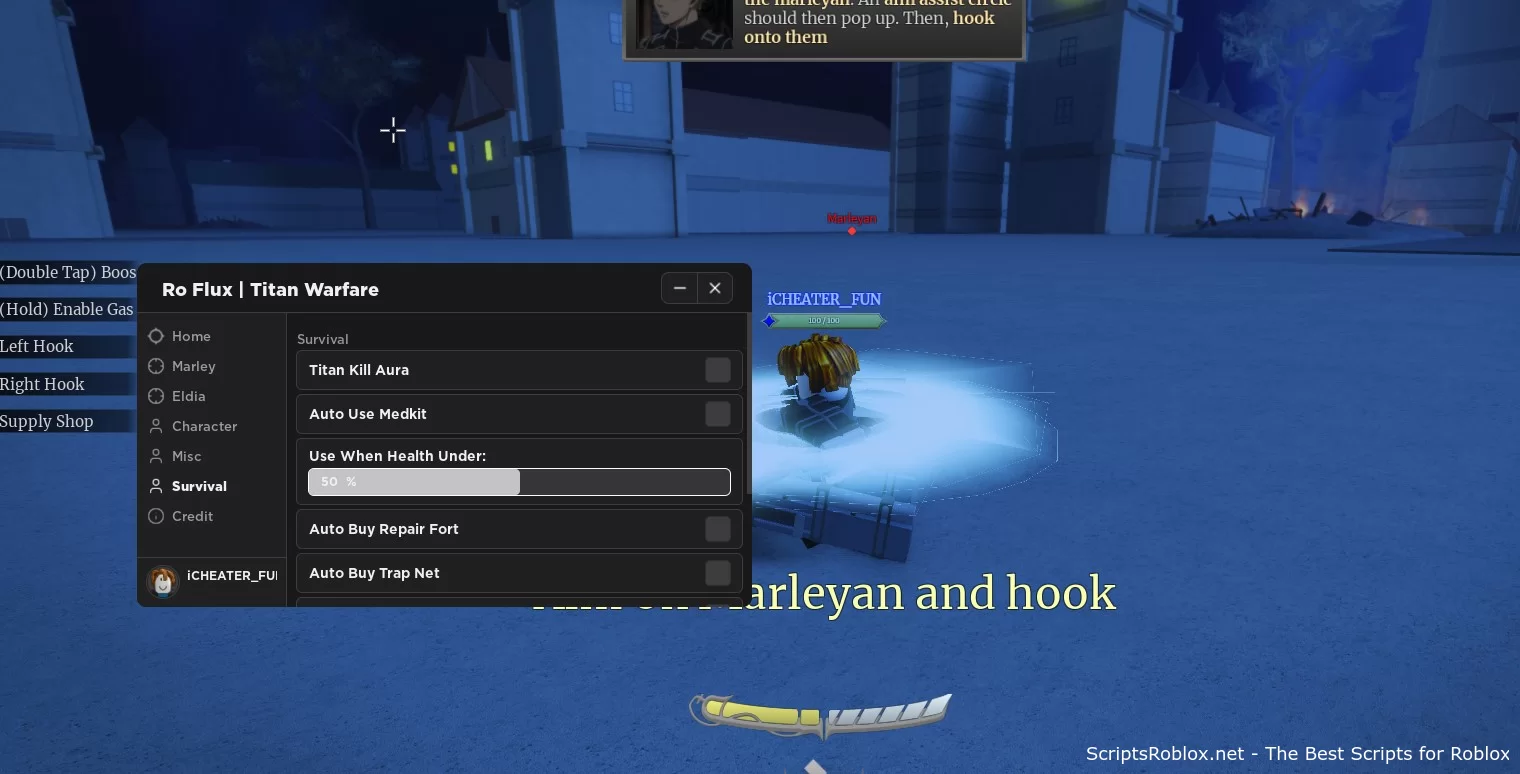 Titan Warfare Script: Titan Kill Aura, Silent Aim, Auto Buy
