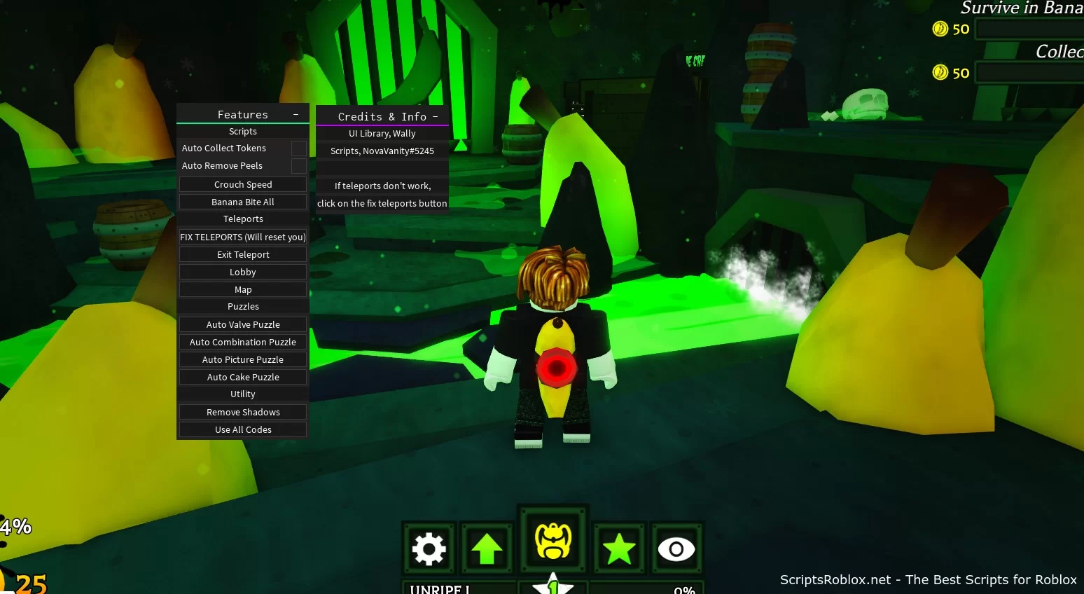 Banana Eats Script: Auto Collect Tokens, Teleports & More