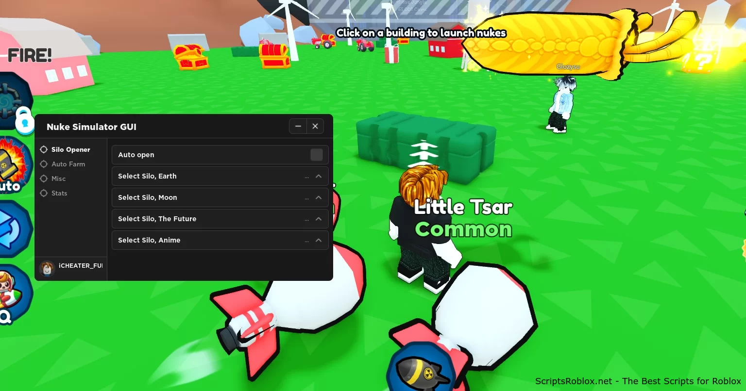 Nuke Simulator Script: Auto Open, Auto Farm, Stats