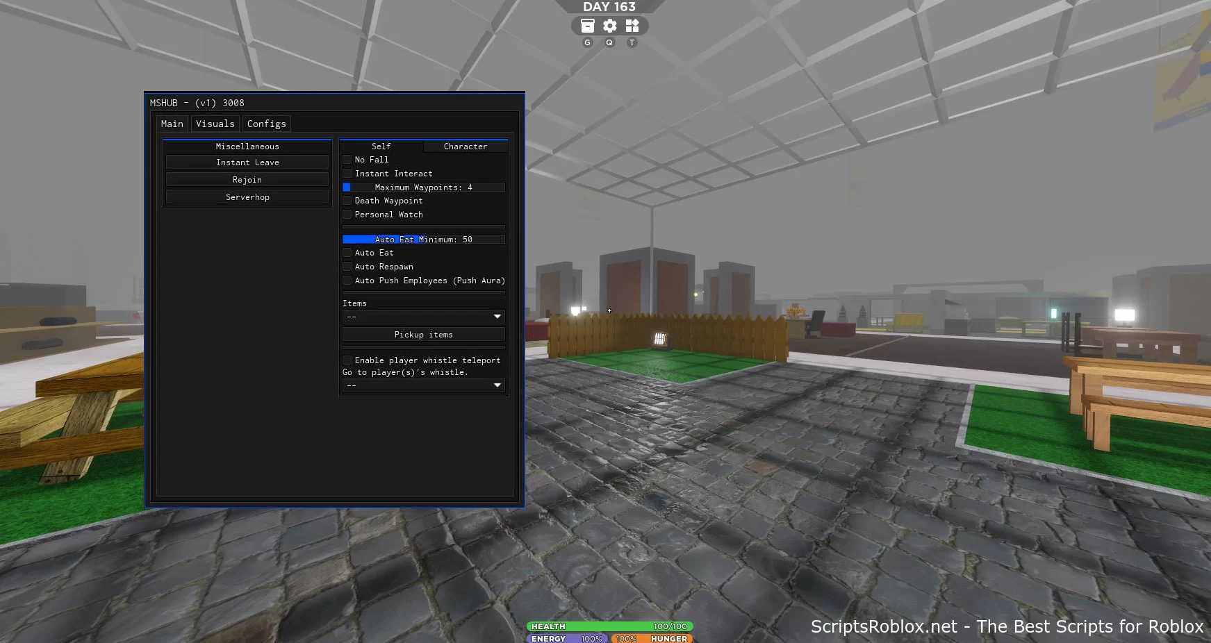 3008 Script: Instant Interact, Fov, No Fall, Auto Eat & More