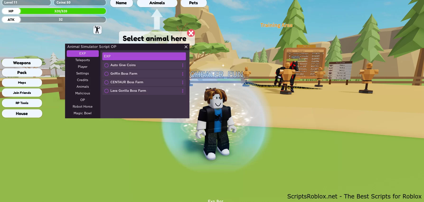 Animal Simulator Script: Become Egg, Exp Farm, Teleports