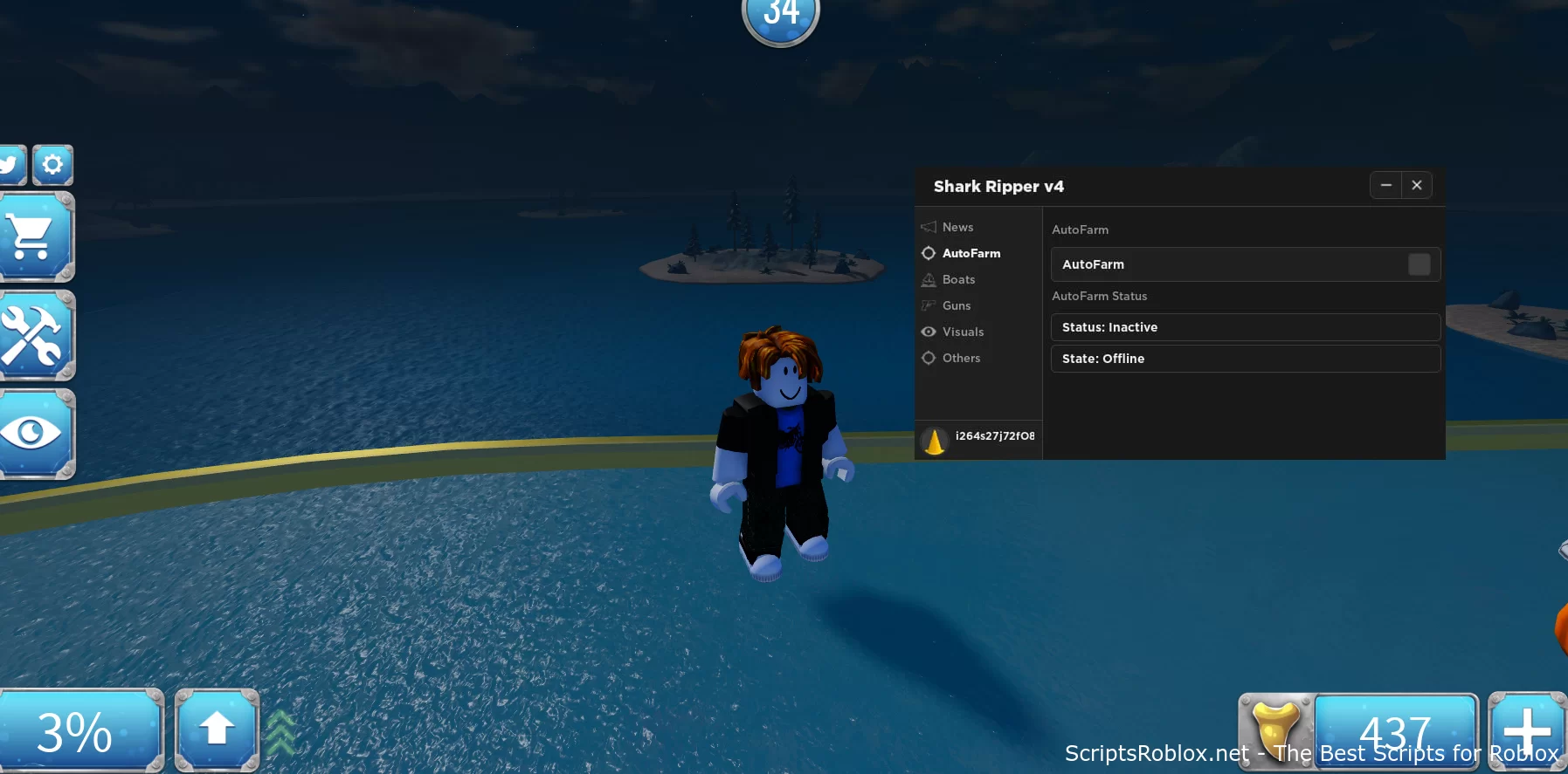 SharkBite 2 Script: Auto Farm, Boat Mods, Any Boat & More