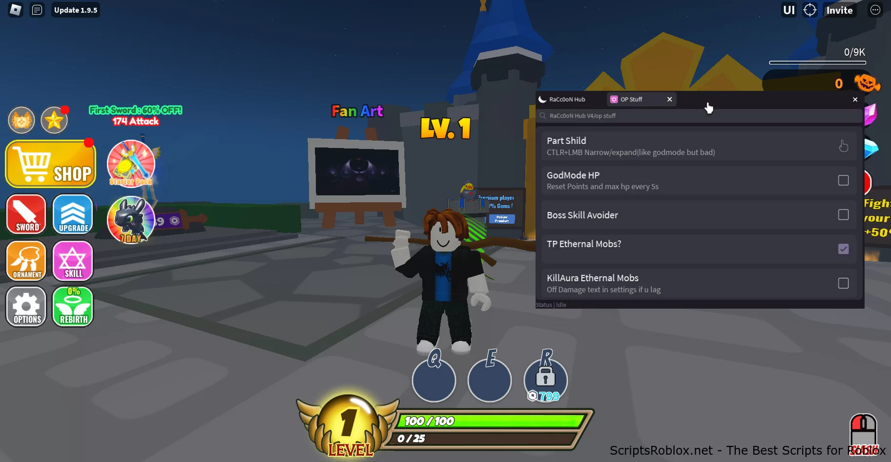 Sword Warriors Script: Kill Aura, God Mode, Auto Rebirth