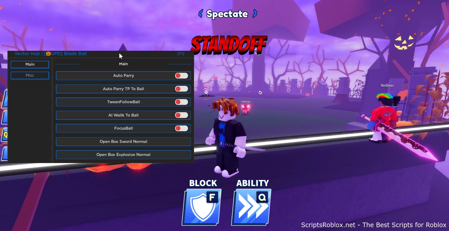 Blade Ball Script (Vector Hub) - Auto Parry, Focus Ball & More