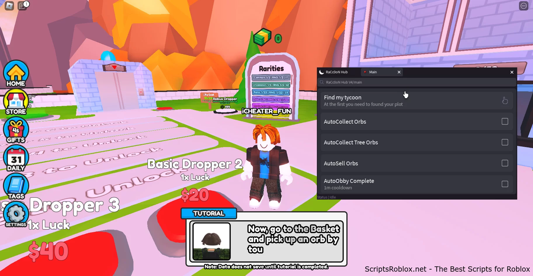 Rarity Factory Tycoon Script: Auto Sell Orbs, Auto Collect Orbs