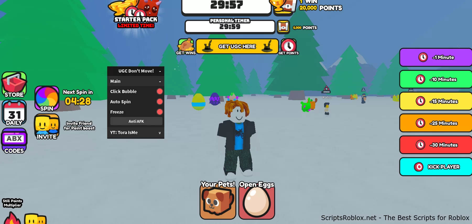 UGC Don't Move Script: Anti AFK, Click Bubble, Auto Spin & More