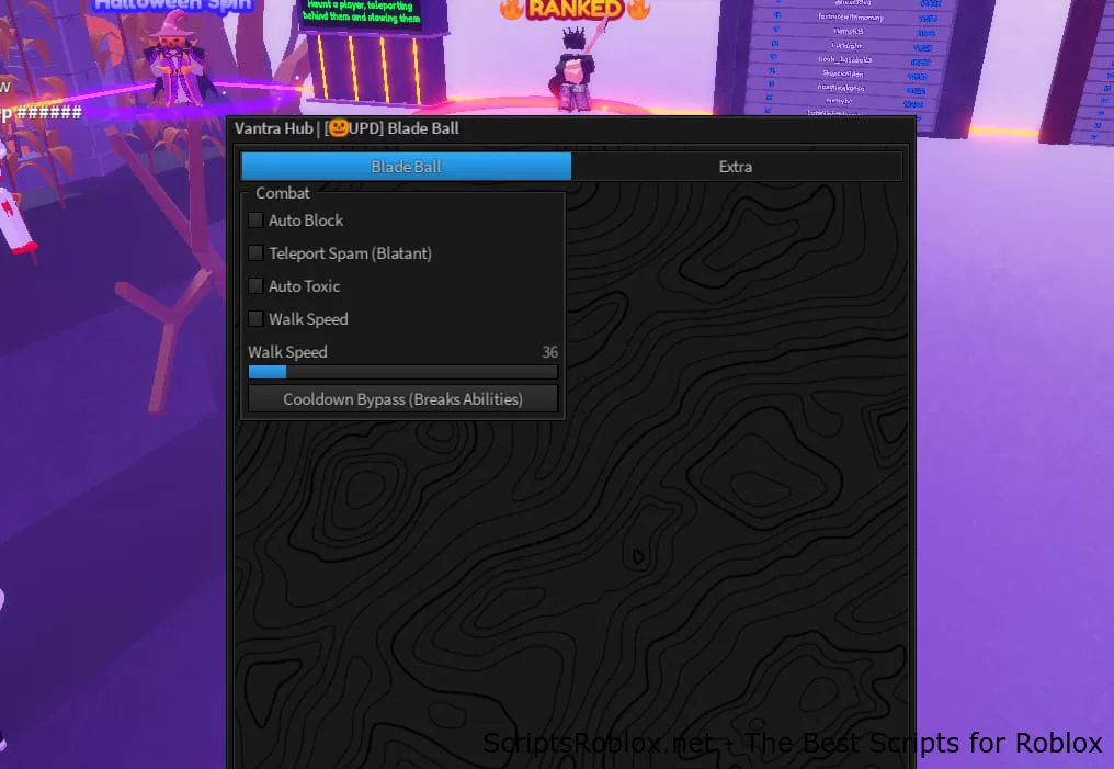 Blade Ball Script Vantra Hub (Mobile) - Auto Toxic, Auto Block