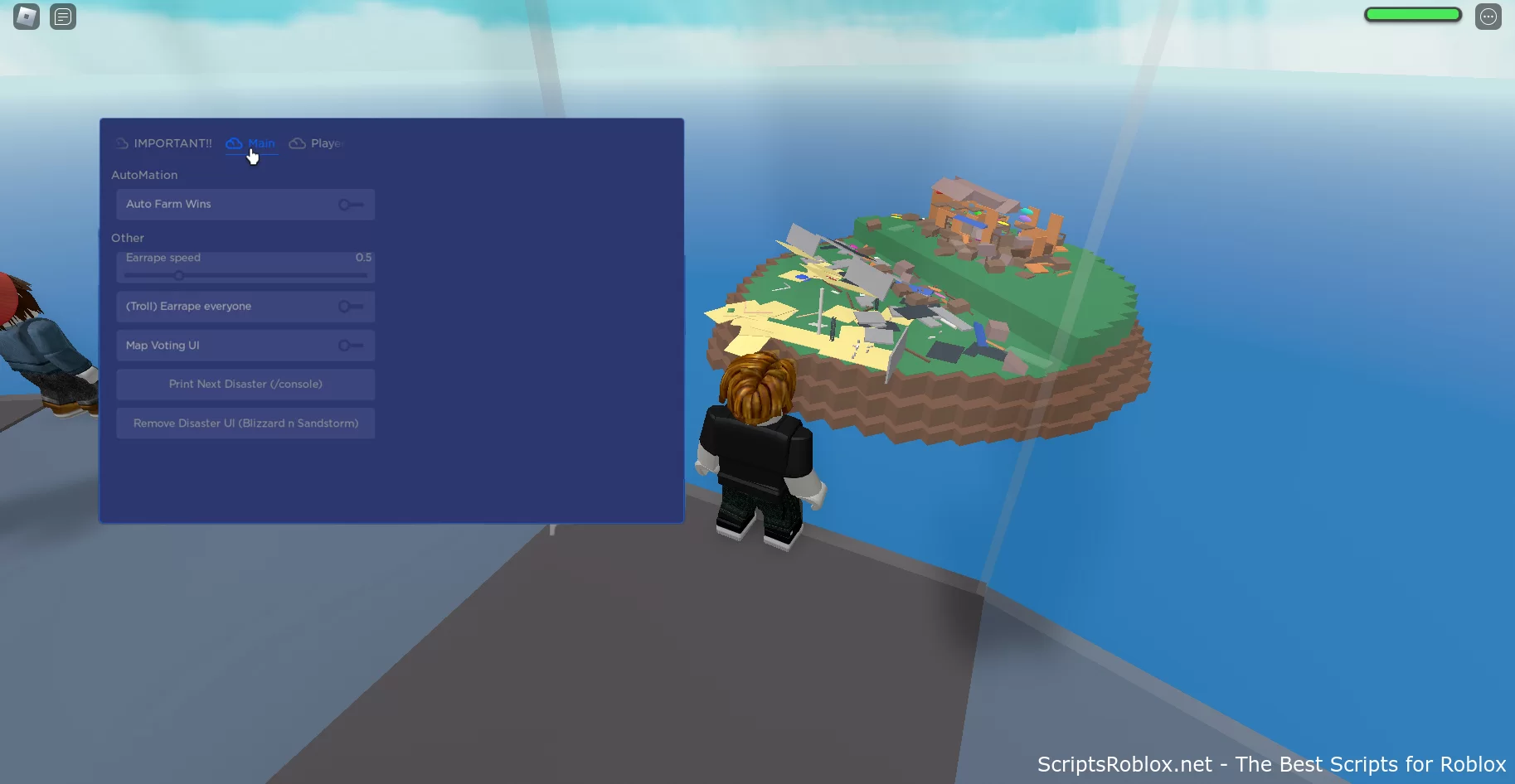 Natural Disaster Survival Script: Teleports, Auto Farm Wins