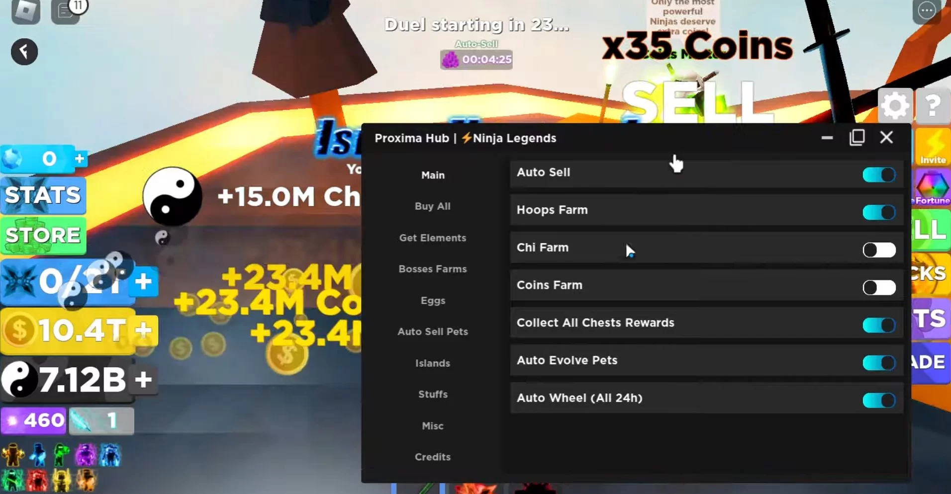 Ninja Legends Script [Proxima Hub] - Auto Farm GUI