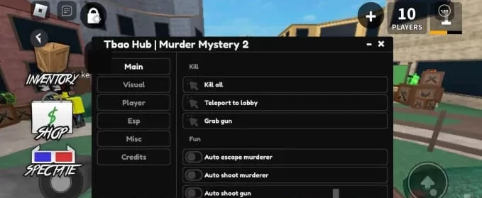 Murder Mystery 2 Mobile Script: Kill All, Teleports, Esp & More