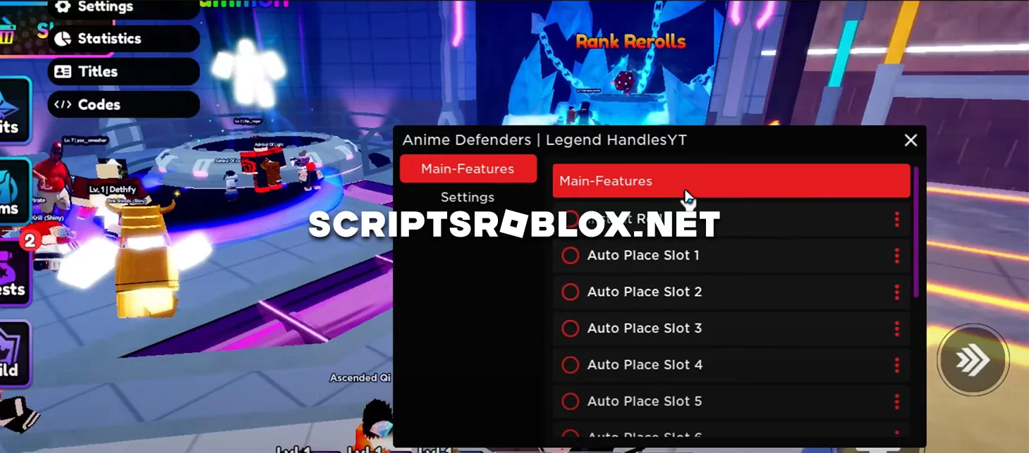 Anime Defenders Script: Instant Roll, Auto Farm & More