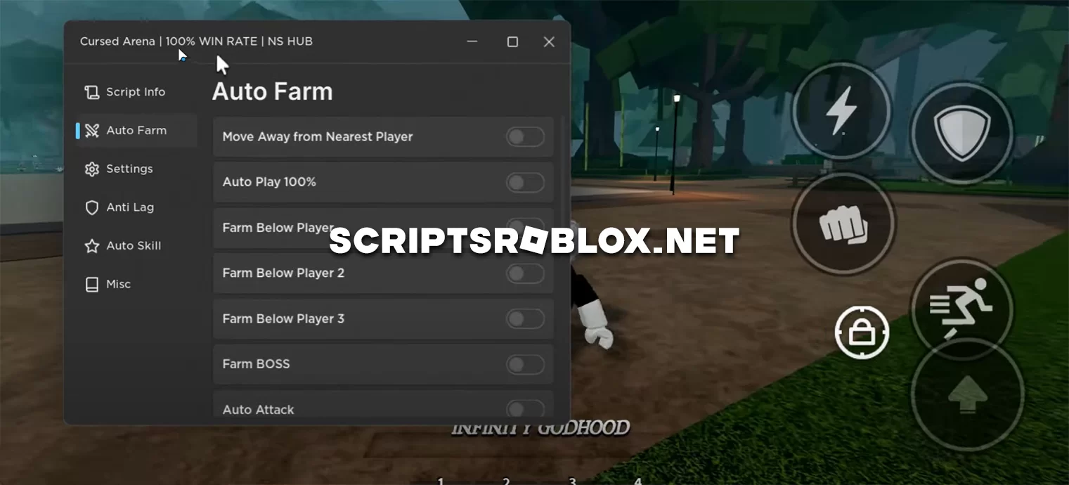 Cursed Arena Script: Auto Farm, Auto Skills (Roblox Mobile)