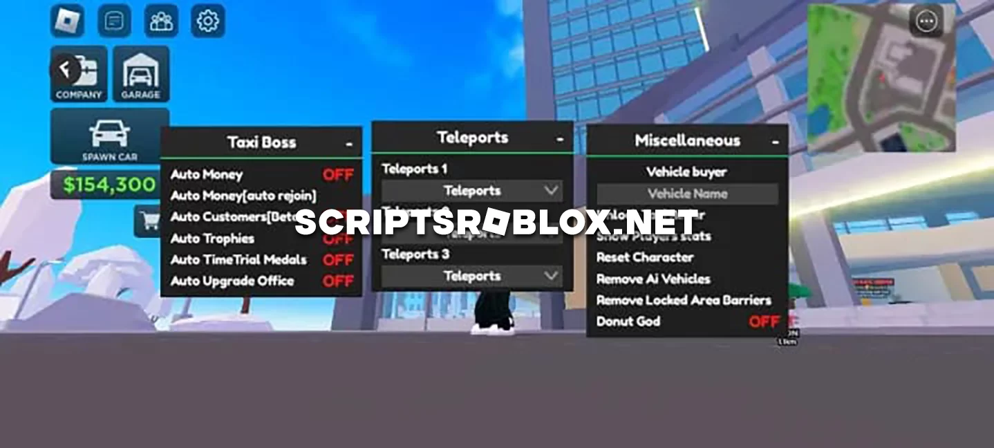 Taxi Boss Script: Auto Farm, Teleports & More (Roblox Mobile)