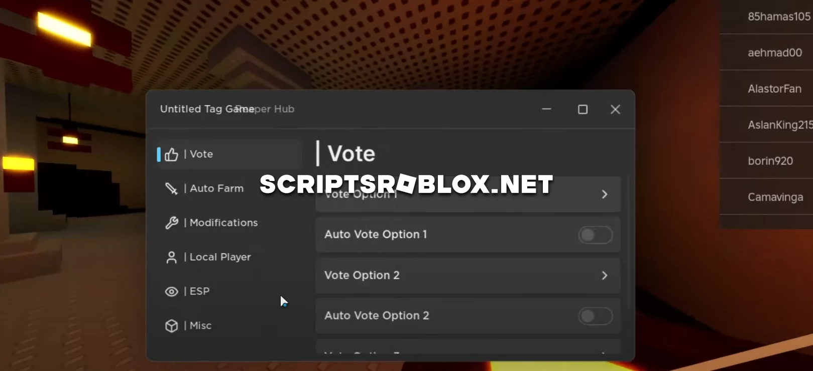 Untitled Tag Game Script: Auto Farm, Server Hop, Esp & More