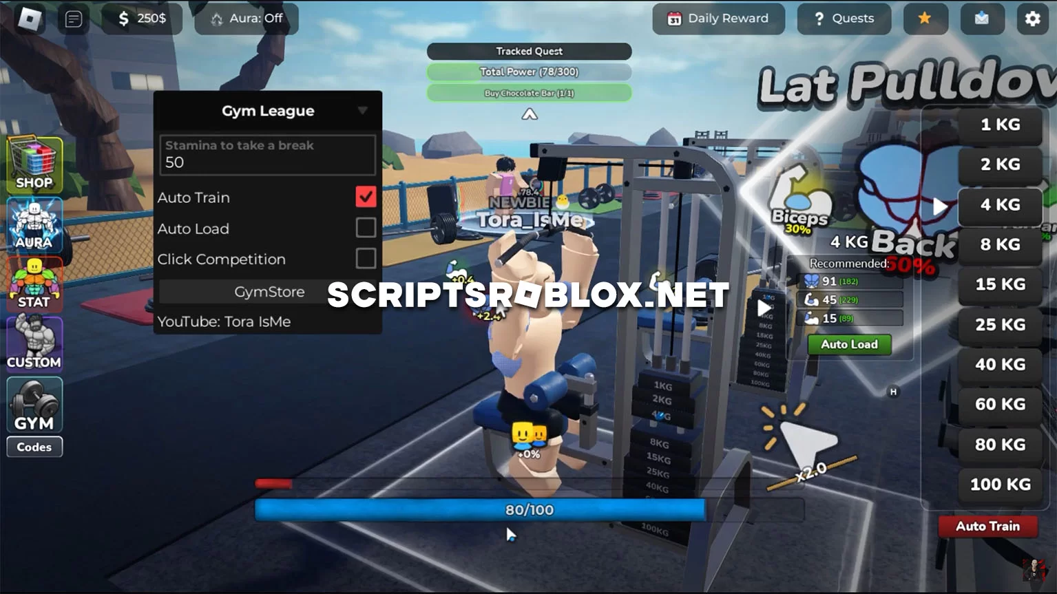 Gym League Script: Auto Load, Auto Train & More