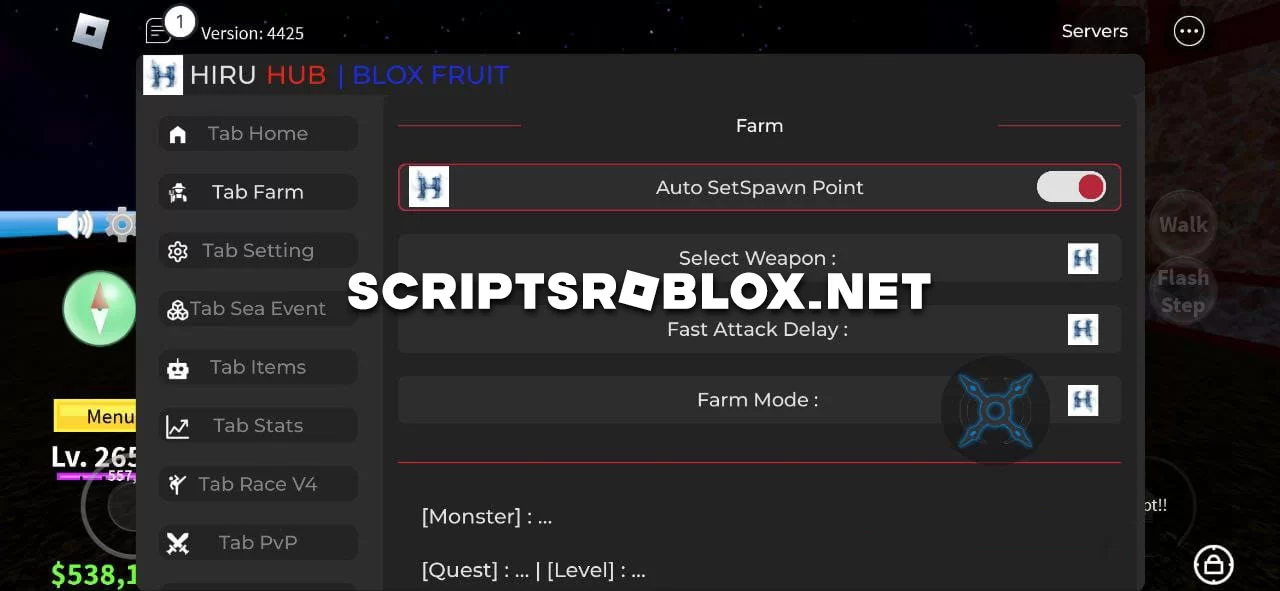 Blox Fruits Script (Hiru Hub): Auto Quest, Auto Farm & More