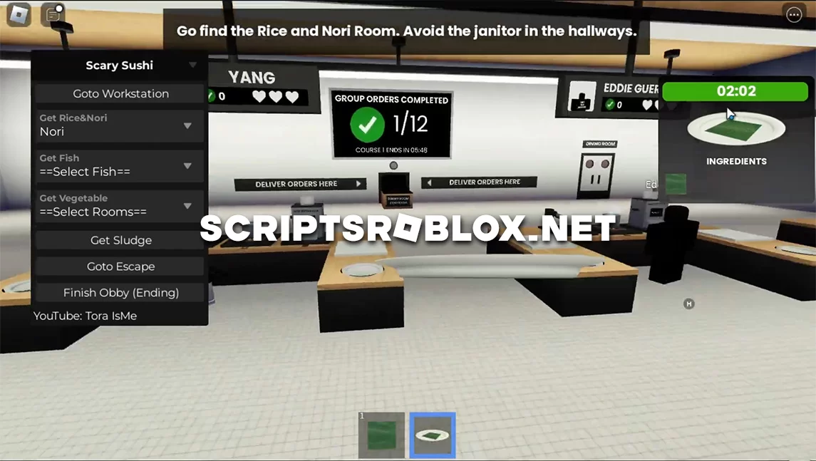 Scary Sushi Script: Get All Ingredients, Finish Obby & More