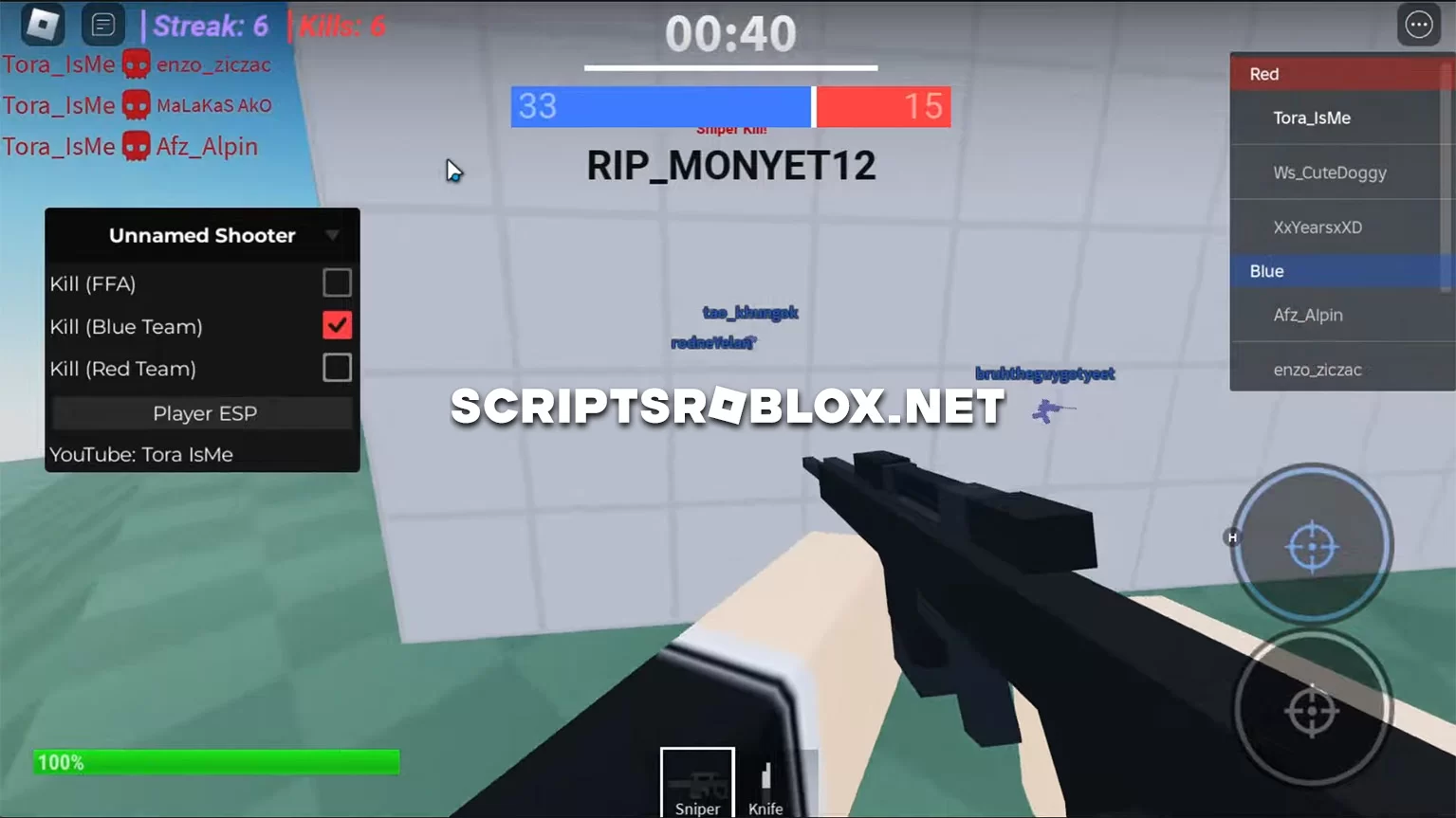 Unnamed Shooter Script: Player Esp, Auto Kill Enemy