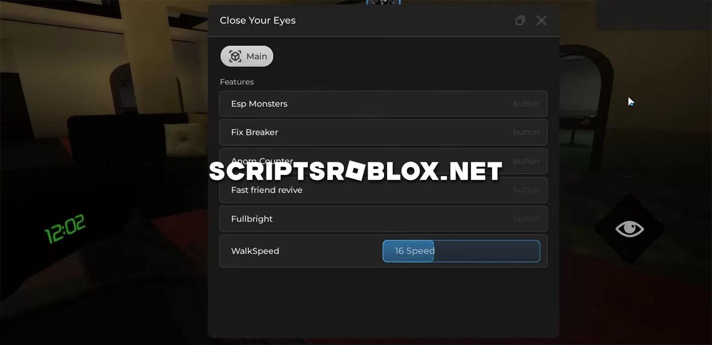 Close Your Eyes Script: Esp Monsters, Full Bright & More