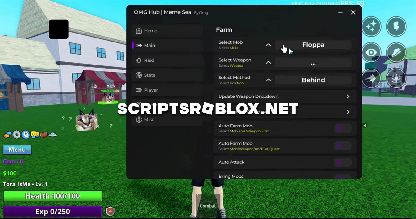 Meme Sea Script: Auto Farm, Teleports, Grab Fruit & More