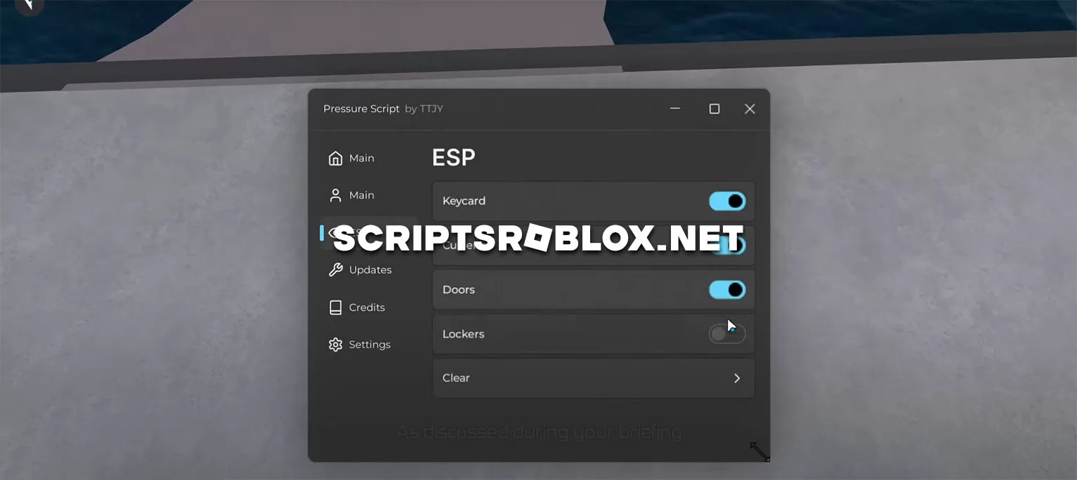 Pressure Script: Full Bright, Items Esp & More