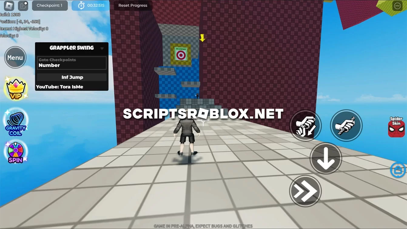 Grappler Swing Script: Infinite Jump, Goto Checkpoints