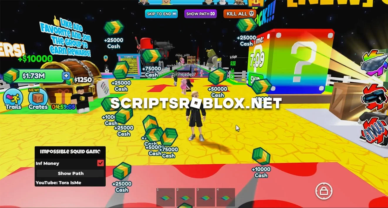 Impossible Squid Game! Glass Bridge 2 Script: Infinte Money