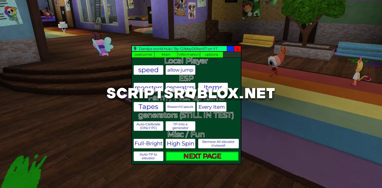 Dandys World Script: Esp, Jump Power, Full Bright & More