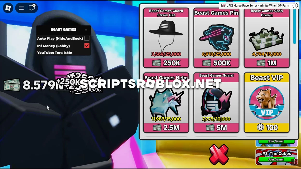 Beast Games Script: Infinite Money, Auto Play