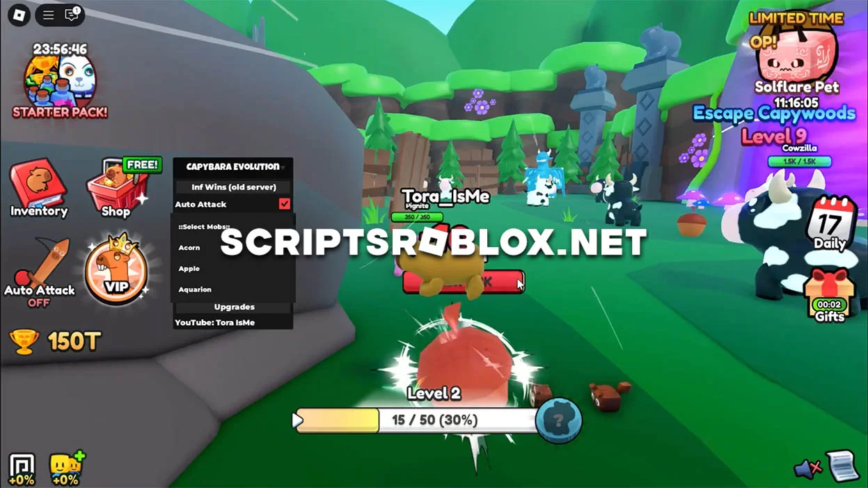 Capybara Evolution Script: Auto Mobs, Auto Attack & More