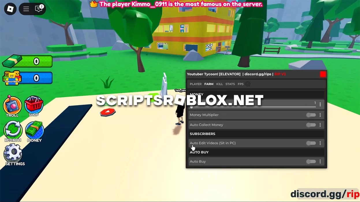 Youtuber Tycoon Script 2025: Auto Farm, Kill Aura & More