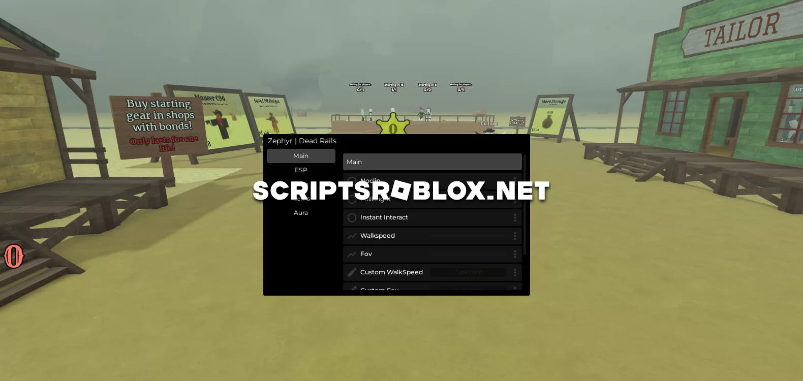 Dead Rails Script: Esp, Kill Aura, FullBright & More