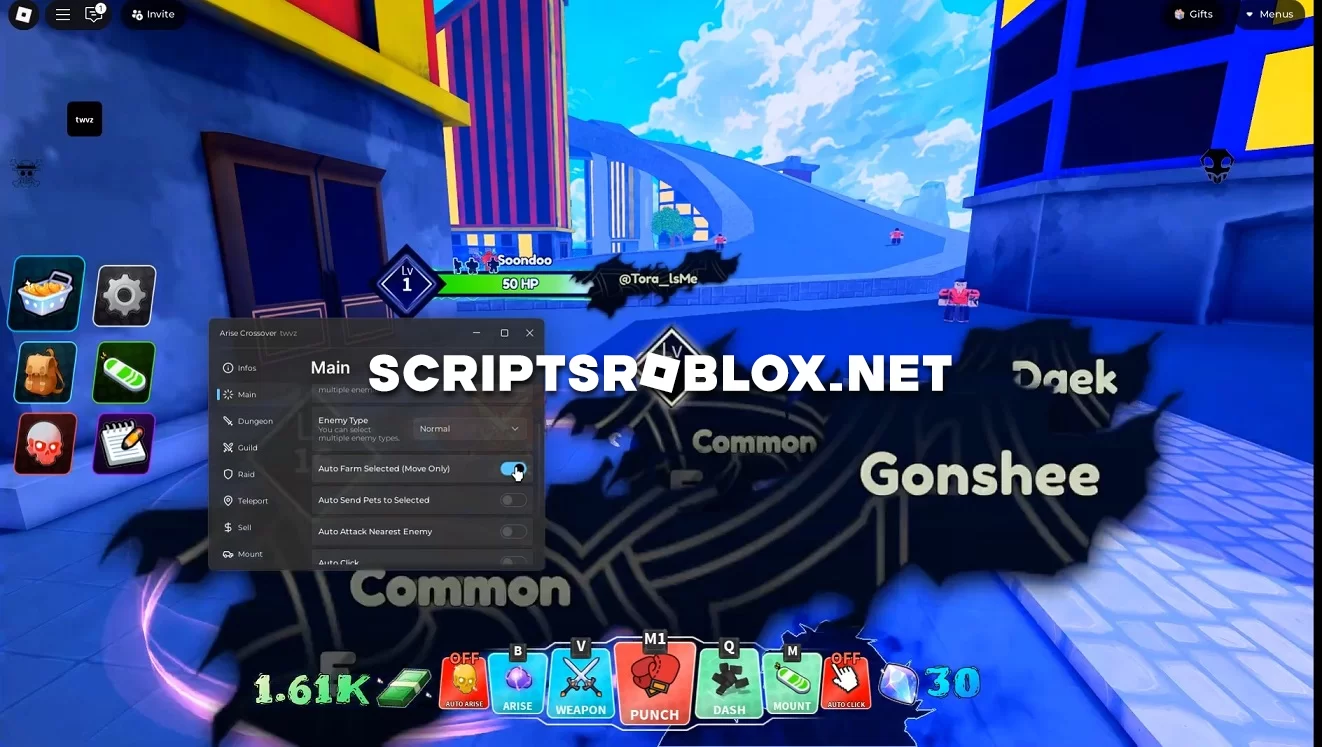 Arise Crossover Roblox Script: Mobs Farm, Dungeon, Raid & More (NO KEY)