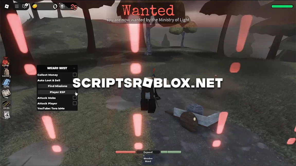 Wizard West Script: Collect Money, Attack Mobs & More (NO KEY)