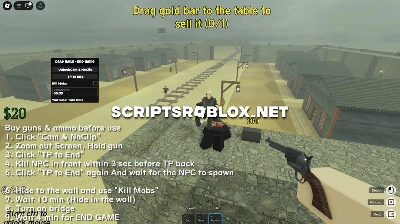 Dead Rails New Script: Teleport to End, Kill Mobs & More (NO KEY)