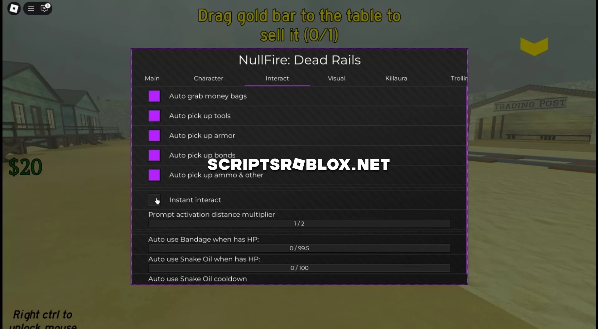 Dead Rails Script (NullFire): Kill Aura, Esp, Instant Interact & More