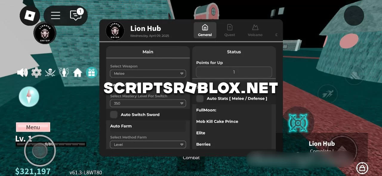 Blox Fruits Script (Lion Hub): Auto Farm, Auto Quest & More