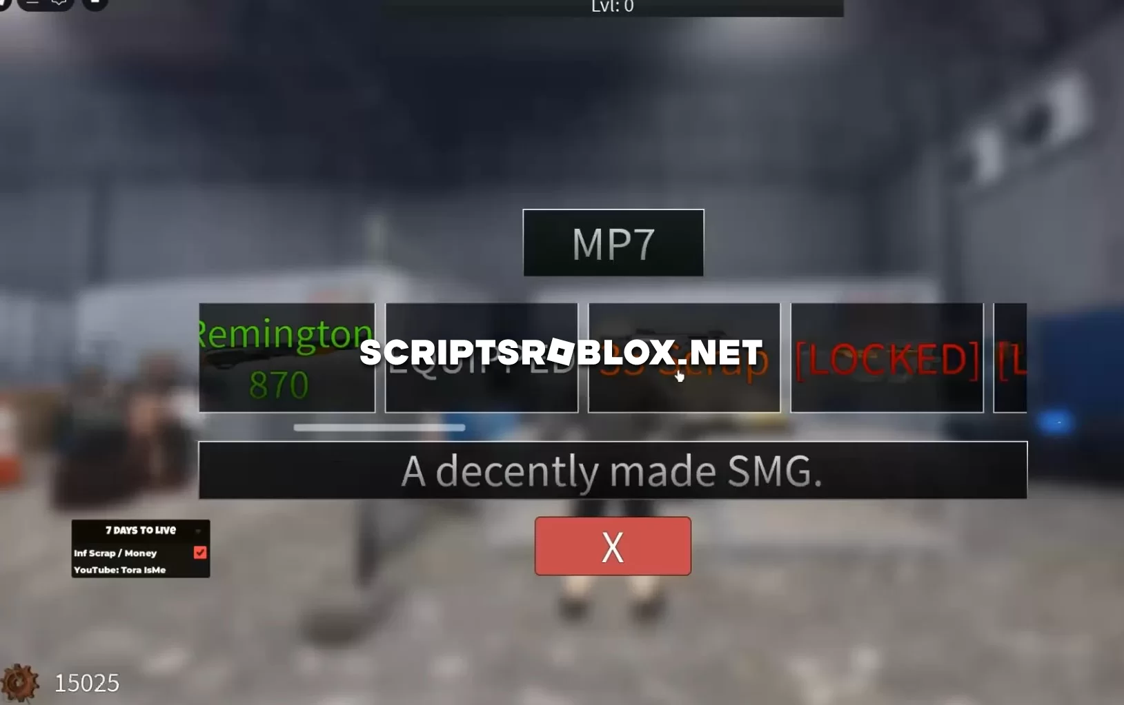 7 Days To Live Script: Infinite Money & Scrap