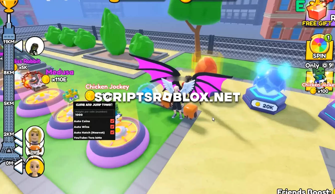 Climb and Jump Tower Script: Auto Wins, Auto Coins & More