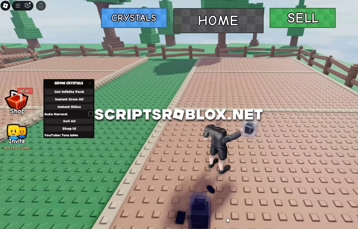 Grow Crystals Script: Instant Grow, Auto Harvest, Sell All