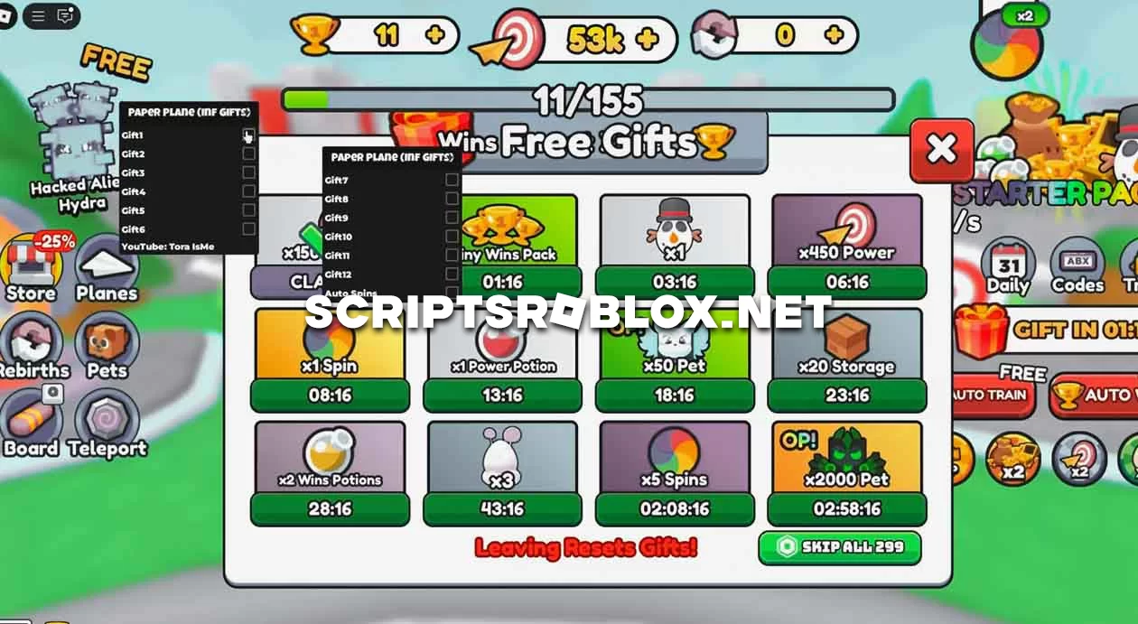 Paper Plane Simulator Script: Infinite Power, Gifts & More