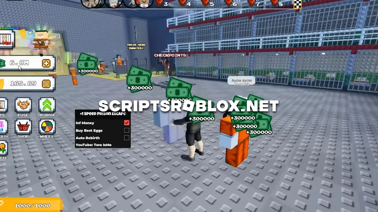 +1 Speed Prison Escape Script: Infinite Money, Buy Best Eggs & More
