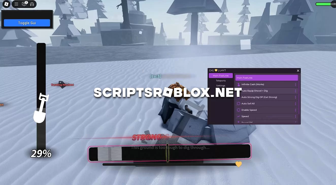 DIG Script: Auto Farm, Infinite Cash, Teleports & More