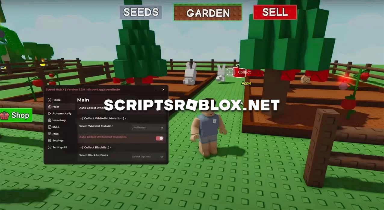 Grow a Garden Script (Speed Hub X): Honey Farm & More (NO KEY)